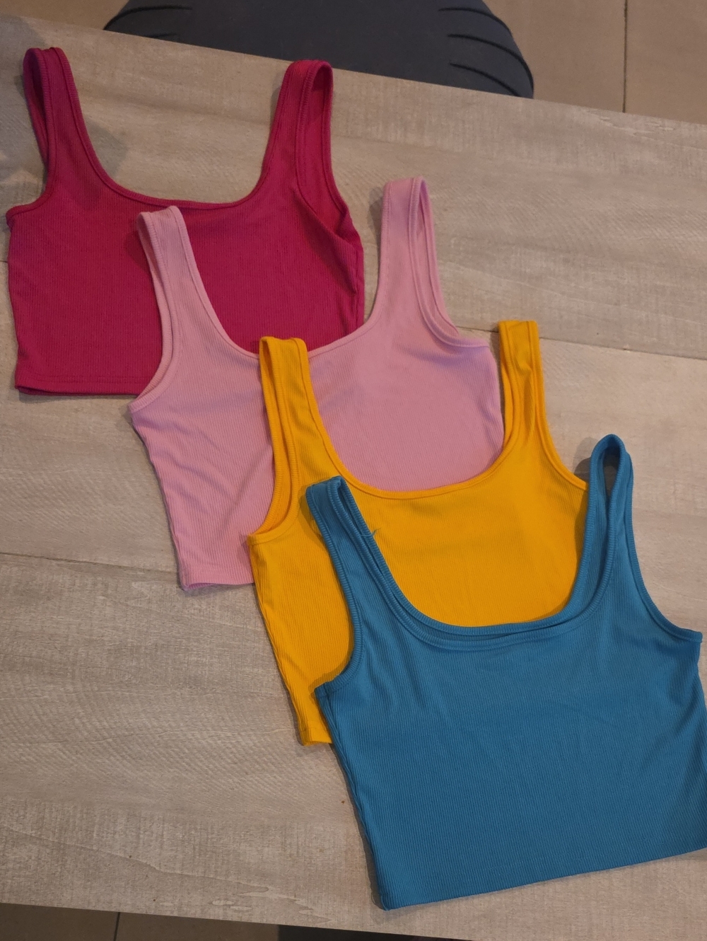 SHEIN Ribbed Scoop Tank Bundle